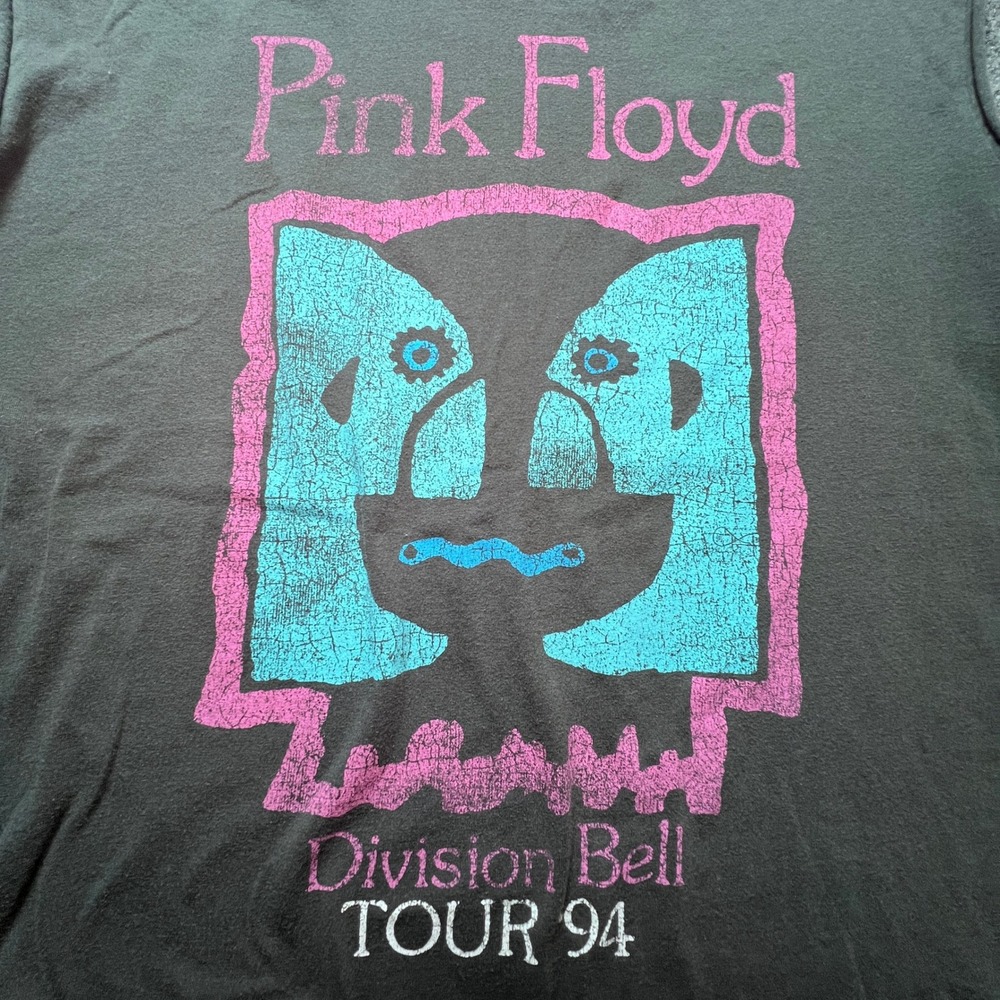 Pink Floyd Division Bell Tour 94 Muscle Tee Sleeveless Shirt Charcoal Small - Picture 6 of 7